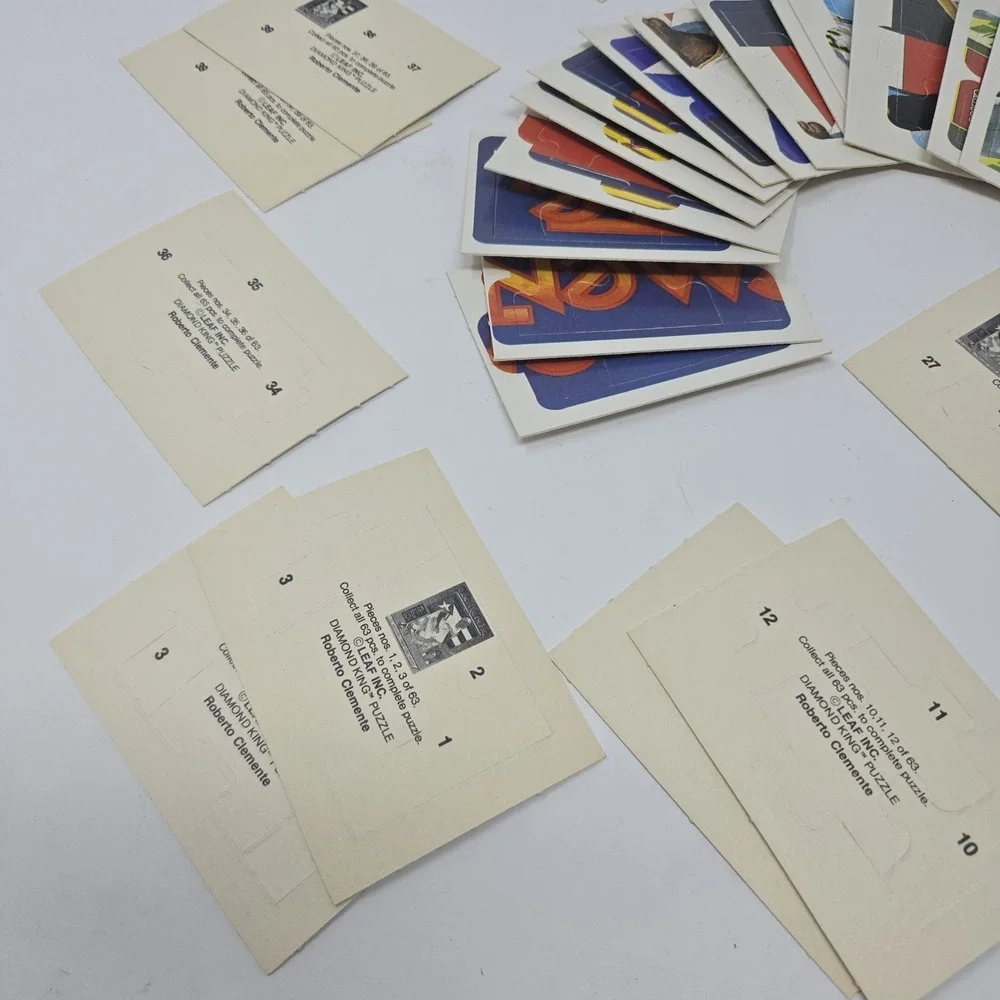 1987 Donruss Roberto Clemente Puzzle Cards 1-60 & Various Assorted Duplicates